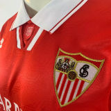 1994/96 Sevilla FC Away Red Retro Soccer Jersey