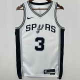 Spurs PAUL #3 White NBA Jerseys