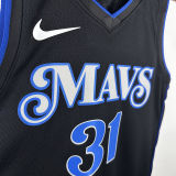 2025 Mavericks THOMPSON #31 Black City Edition NBA Jerseys