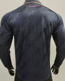2025 JUV Retro Style Player Version Long Sleeve Soccer Jersey