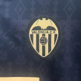 2024/25 Valencia Away Black Fans Soccer Jersey