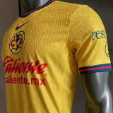 2024/25 Club America Home Yellow Player Version Soccer Jersey