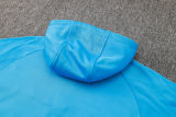 2024/25 Brazil Blue Hoody Zipper Jacket Tracksuit