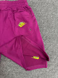 2025 NK Purple Embroidered Multicolor Logo Casual Short Pants CN02紫