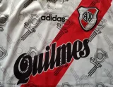 1996 River Plate Home Retro Long Sleeve Soccer Jersey