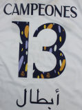 CAMPEONES #13 RM Home Supercopa de España Final Player Version Jersey 球员版 胸前小字+西班牙超级杯12右章 ★★