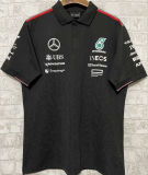 2024/25 Mercedes AMG Petronas F1 Black Team POLO T-Shirt (有领)