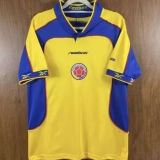 2001/02 Colombia Home Yellow Retro Soccer Jersey