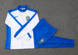 2025 Brazil White Jacket Tracksuit
