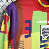1996 England Goalkeeper Retro Long Sleeve Jersey
