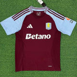 BUENDIA #10 Aston Villa Home Fans Soccer Jersey 2024/25 (UCL Font)