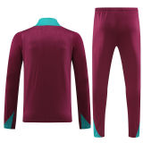 2025 PSG Wine Red Kids Sweater Tracksuit