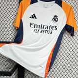 2024/25 RM White Training Fans Jersey 背后有广告