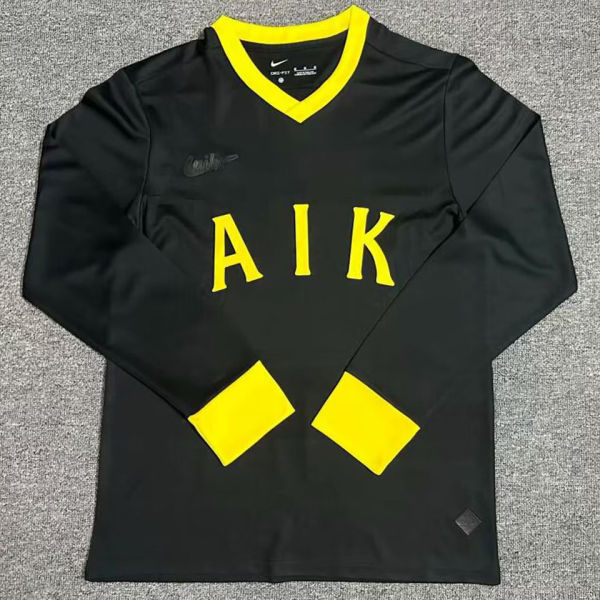 2024 AIK Solna Black Long Sleeve Soccer Jersey