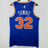2025 NY Knicks TOWNS #32 Blue City Edition NBA Jerseys