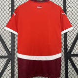 2024/25 Swizerland Home Red Fans Soccer Jersey