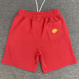2025 NK Red Embroidered Multicolor Logo Casual Short Pants CN02大红