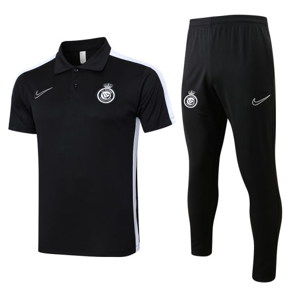 2024/25 Al Nassr Black POLO Training Tracksuit