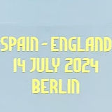 2024 UEFA EUROPEAN Final Font SPAIN-ENGLAND 14 JULY 2024 BERLIN 西班牙用 (You can buy it Or tell me to print it on the Jersey )