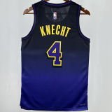2025 Lakers KNECHT#4 City Edition NBA Jerseys