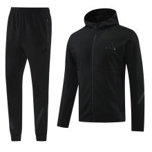 2025 Nk~ Black Zipper Jacket Tracksuit