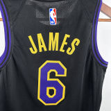 2024/25 Lakers JAMES #6 Black Kids City Edition NBA Jersey