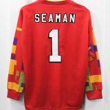 1996 England Goalkeeper Retro Long Sleeve Jersey