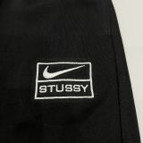 2024/25 Nk~ Black Pure Cotton Sports Trousers Zipper style