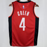 2024/25 Rockets GREEN #4 Red NBA Jerseys Hot Pressed