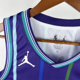2020 Hornets BALL #1 Purple Retro NBA Jerseys