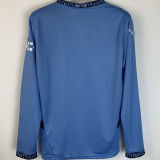 2024/25 Man City Home Blue Long Sleeve Fans Soccer Jersey
