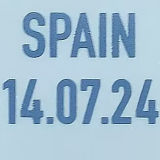 2024 UEFA EUROPEAN Final Font SPAIN 14.07.24 英格兰用 (You can buy it Or tell me to print it on the Jersey )