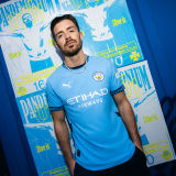 2024/25 Man City Home Blue Long Sleeve Fans Soccer Jersey