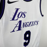 2025 Lakers JAMES JR. #9 White City Edition NBA Jerseys 热压