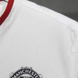 2012/13 M Utd Away White Retro Player Version Soccer Jersey