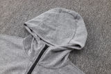 2024/25 Nk~ Grey Hoody Zipper Jacket Tracksuit