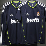 2010/11 RM Away Black Retro Long Sleeve Player Version Jersey 球员版