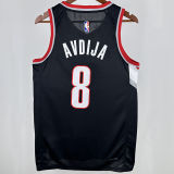2023 Trail Blazerst AVDIJA #8 Black NBA Jerseys