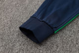 2025 Italy Sapphire Blue Hoody Zipper Jacket Windbreaker
