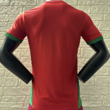 2025 Morocco Home Red Player Version Soccer Jersey