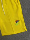 2025 NK Yellow Embroidered Multicolor Logo Casual Short Pants CN02黄