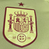 2024/25 Spain Away Yellow Player Version Long Sleeve Jersey