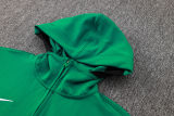2024/25 Celtics Green Hoody Zipper Jacket Tracksuit