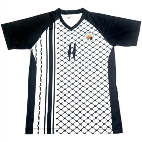 2025 Palestine Retro Style Fans Soccer Jersey