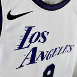 2025 Lakers JAMES JR. #9 White City Edition NBA Jerseys 热压
