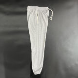 2024/25 Nk~ Grey Pure Cotton Sports Trousers Zipper style