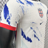 2024/25 Norway Away White Player Version Soccer Jersey