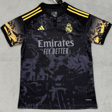 2025 RM Special Edition Black Fans Soccer Jersey 有钮