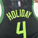 2025 Celtics HOLIDAY #4 Black City Edition NBA Jerseys