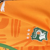 2024/25 Ivory Coast Home Orange Fans Soccer Jersey